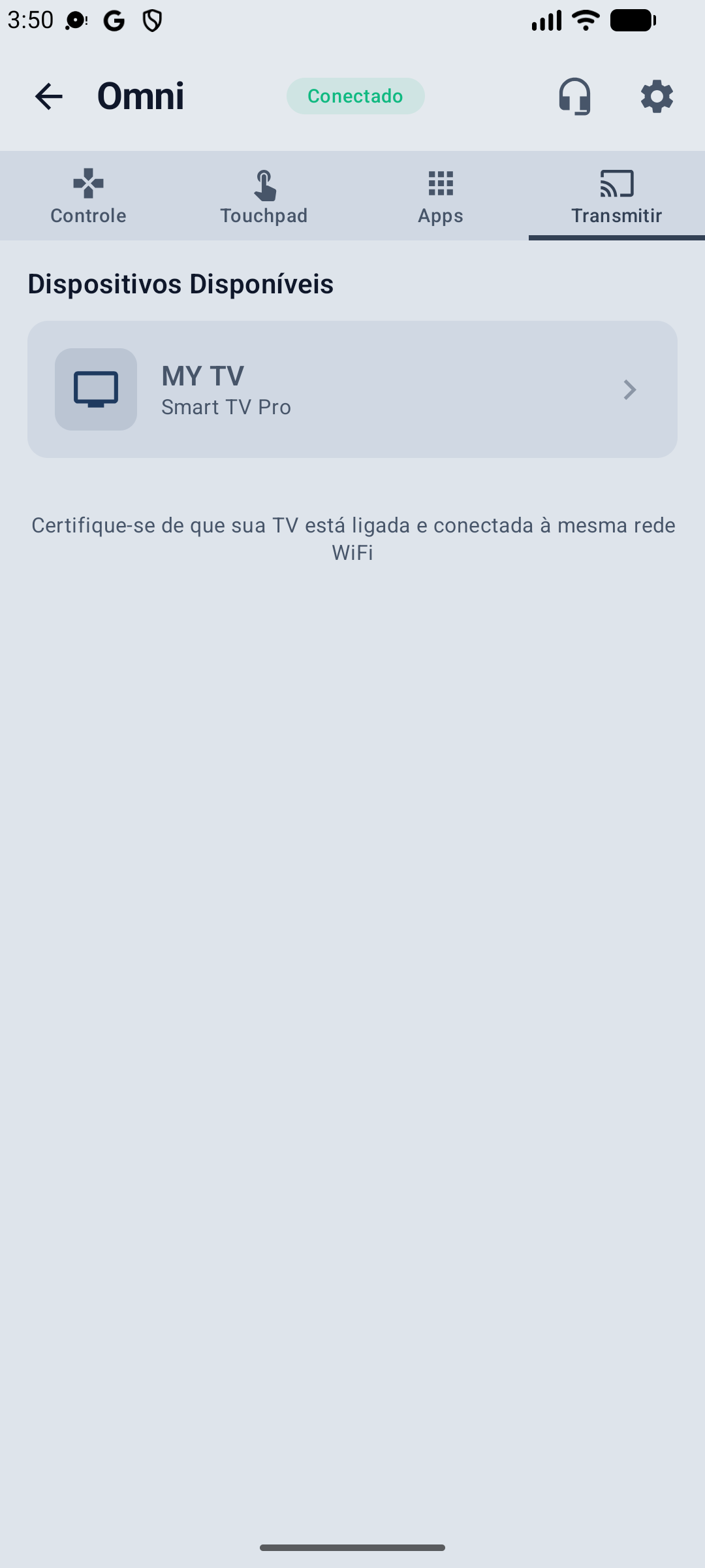 Descoberta automática de TVs Cast na rede Wi-Fi